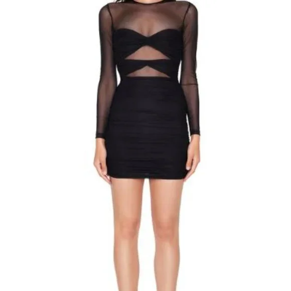 NWT Nookie Intrigue Mini Dress Black | MSRP $329.95 - Picture 4 of 11